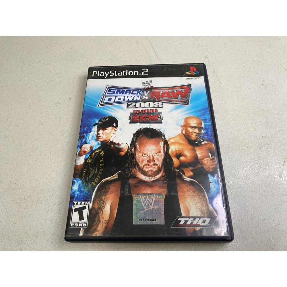 WWE SmackDown vs Raw 2008 Featuring ECW Sony PlayStation 2 PS2 2007 CIB Tested